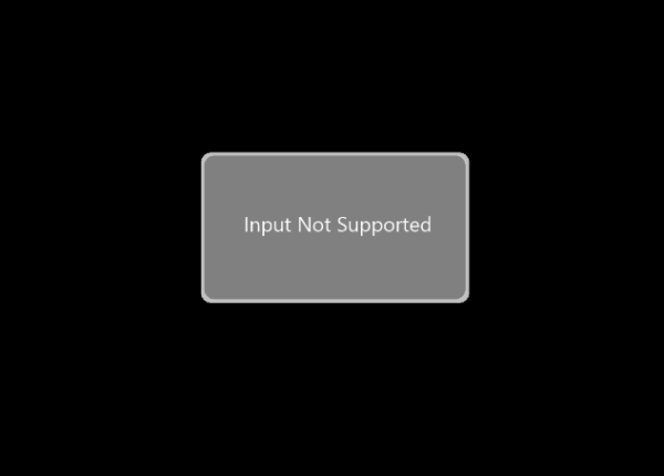 lỗi input not supported