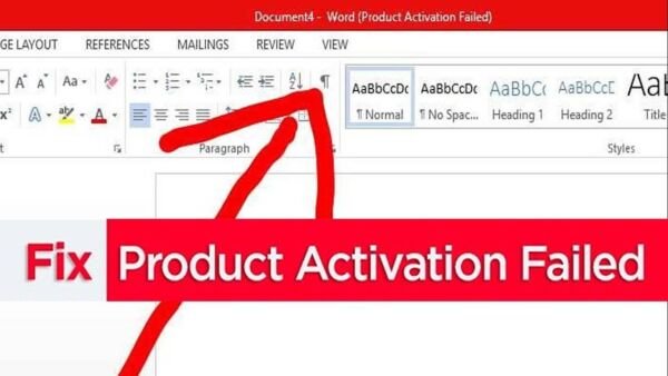 lỗi product activation failed