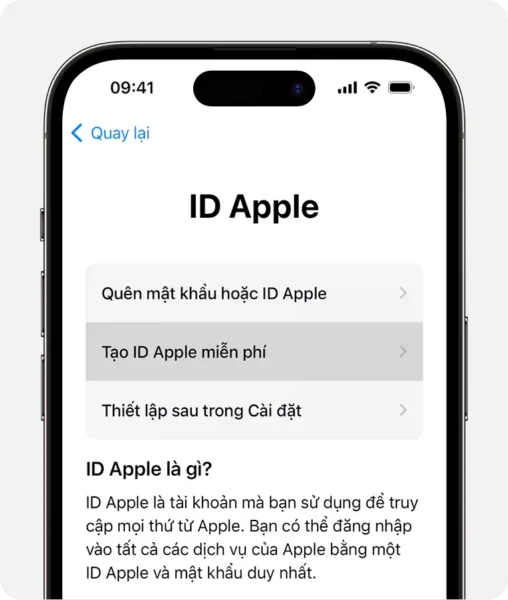 Không thể truy cập iCloud